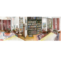 Freud's Study Room - Panoramic Postcard