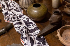 Freud's Study Long Silk Scarf by Rory Hutton