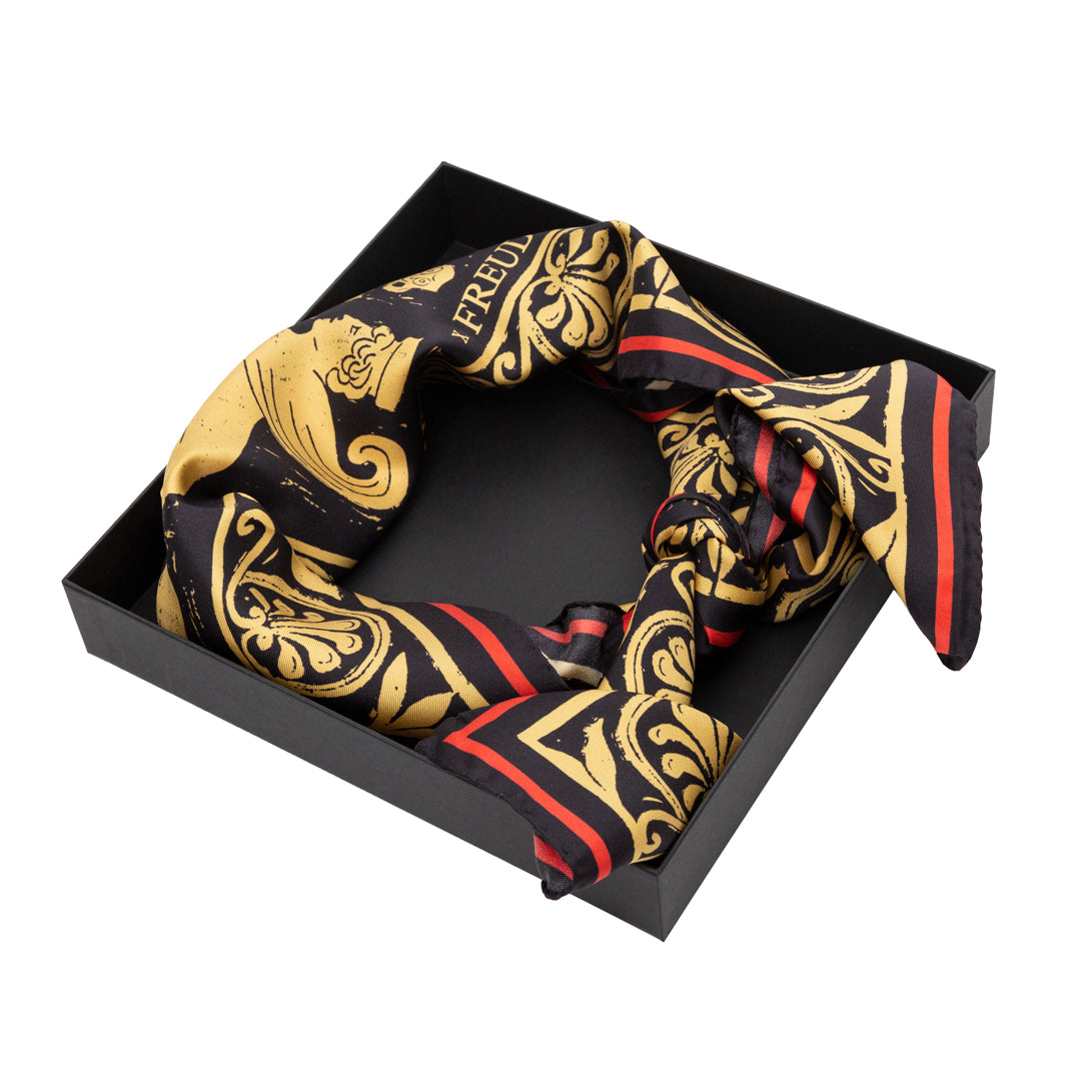 Freud's Study Square Silk Scarf by Rory Hutton