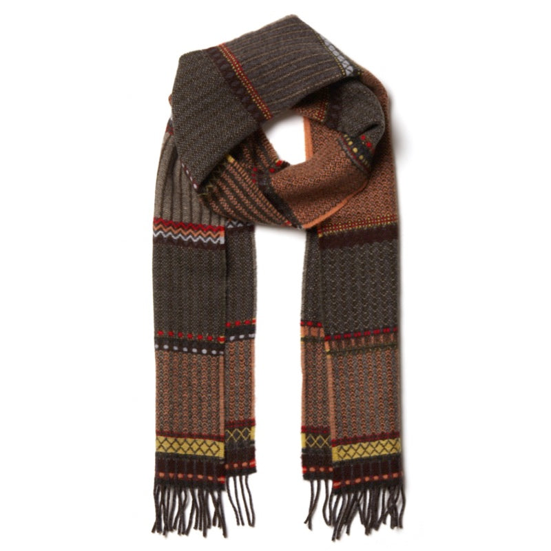 Wallace and Sewell Merino Lambswool Cassia Vole Scarf