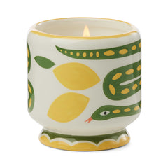 Wild Lemongrass Ceramic Candle