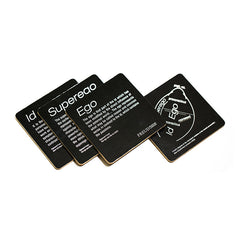 Id, Ego, Superego, Diagram coaster set - Freud Museum London