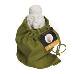 Hand-made Baboon of Thoth, by Martha Todd, in a green pouch and information card exclusively for the Freud Museum. A replica of the baboon on Sigmund Freud's desk. Ikea monkey. Monkey lost in ikea.