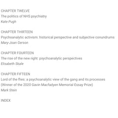A Deeper Cut: Further Explorations of the Unconscious in Social and Political Life Editor: David Morgan