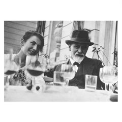 sigmund and anna freud postcard