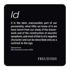 Id, Ego, Superego, Diagram coaster set; Id - Freud Museum London