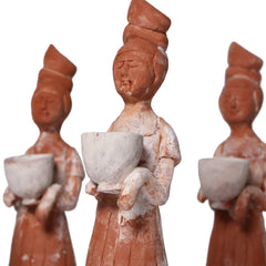 Female Figurine in Tang Dynasty Style - Teracotta Replica of Freud's Ceramic Figurine by Sun Ae Kim