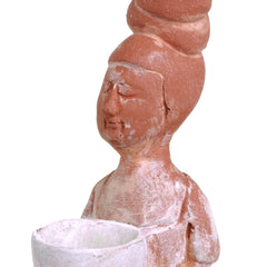 Female Figurine in Tang Dynasty Style - Teracotta Replica of Freud's Ceramic Figurine by Sun Ae Kim
