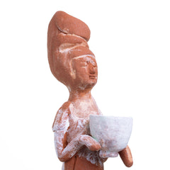 Female Figurine in Tang Dynasty Style - Teracotta Replica of Freud's Ceramic Figurine by Sun Ae Kim