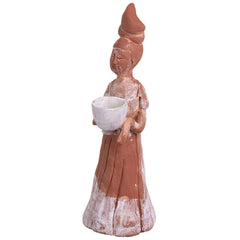 Female Figurine in Tang Dynasty Style - Teracotta Replica of Freud's Ceramic Figurine by Sun Ae Kim
