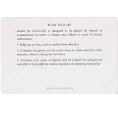 Games For Grown-Ups