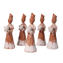 Female Figurine in Tang Dynasty Style - Teracotta Replica of Freud's Ceramic Figurine by Sun Ae Kim