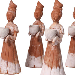 Female Figurine in Tang Dynasty Style - Teracotta Replica of Freud's Ceramic Figurine by Sun Ae Kim