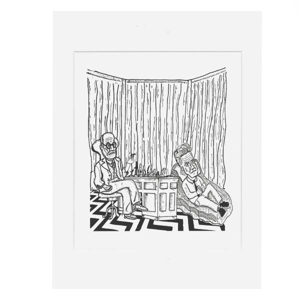 Freud/Lynch - Print by Nathan D'Arcy