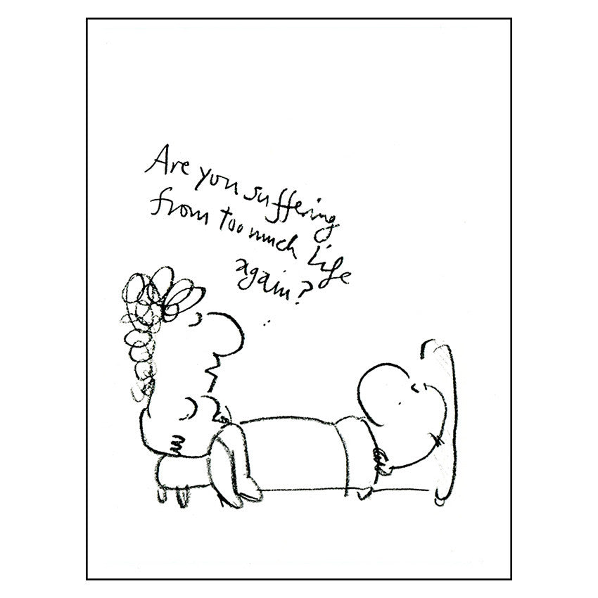 Too Much Life - Mel Calman (postcard)