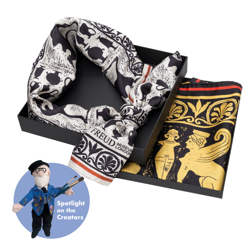 Freud's Study Silk Scarf - Rory Hutton