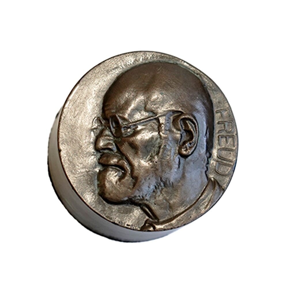 Freud Relief Bronze Resin Verdigris by Oscar Nemon (1936)