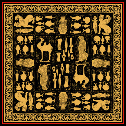 Freud's Study Square Silk Scarf - Rory Hutton