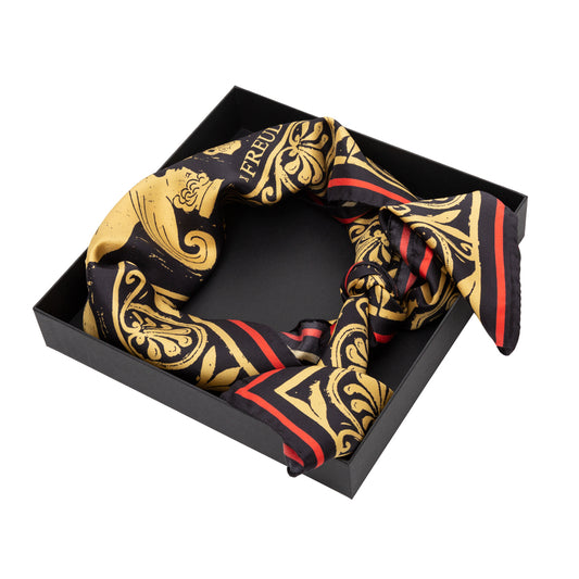 Freud's Study Square Silk Scarf by Rory Hutton