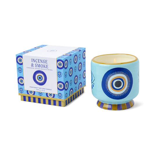 Incense and Smoke Ceramic Candle