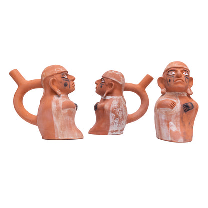 Peruvian Figure of a Dignitary - Replica of Freud's Vessel by Martha Todd