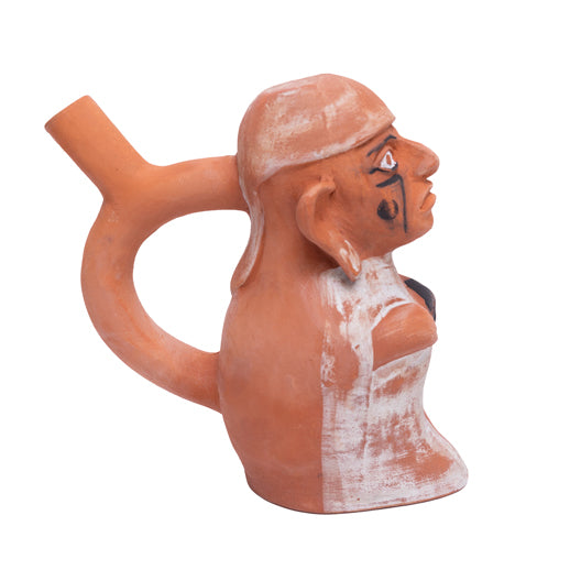 Peruvian Figure of a Dignitary - Replica of Freud's Vessel by Martha Todd