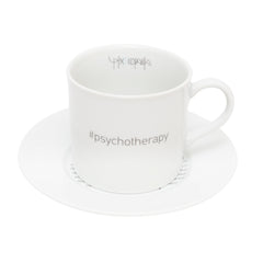 Psychotherapy Cappuccino Cup and Saucer