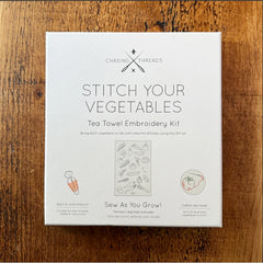 Stitch Your Own Vegetable Tea Towel