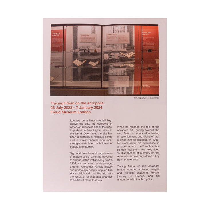 Tracing Freud on the Acropolis Exhibition Catalogue Freud Museum Shop