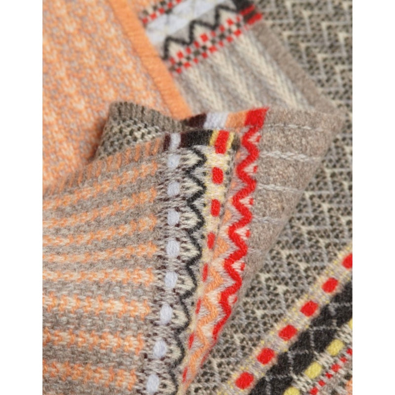 Wallace and Sewell Merino Lambswool Cassia Peach Scarf