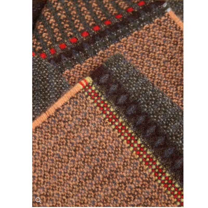 Wallace and Sewell Merino Lambswool Cassia Vole Scarf