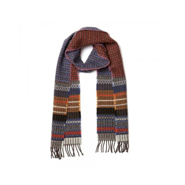 Wallace and Sewell Merino Lambswool Fremont Denim Scarf
