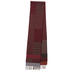 Wallace and Sewell Merino Lambswool Houten Blackberry Scarf