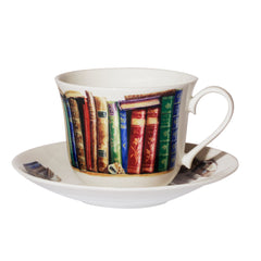 Creative Writing Breakfast Cup and Saucer, Fine Bone China, Made in the UK