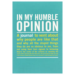 In my humble opinion mini journal