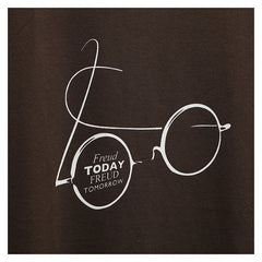 "Freud Today, Freud Tomorrow" t-shirt, exclusive to Freud Museum, brown