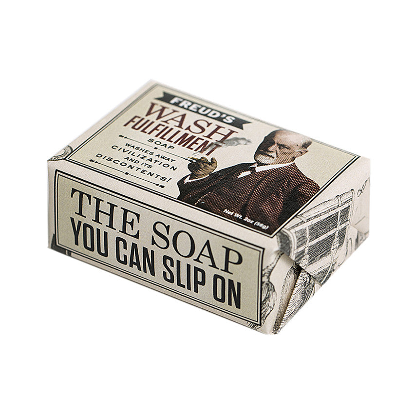 Freud's wash fulfillment soap - wash away civilization and its discontents
