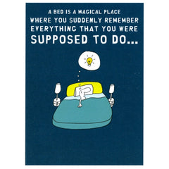 A Bed is a Magical Place (greeting card)