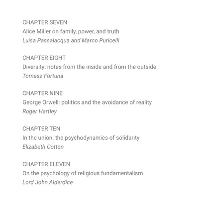 A Deeper Cut: Further Explorations of the Unconscious in Social and Political Life Editor: David Morgan