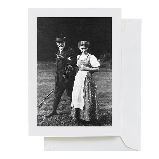 greeting card: sigmund and anna freud