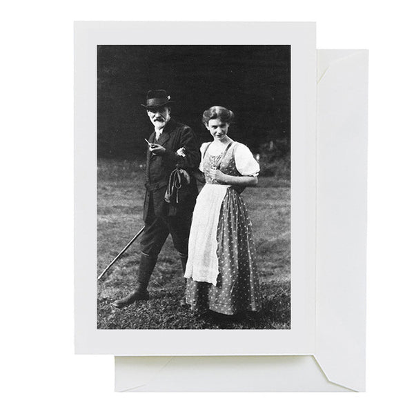 Sigmund and Anna Freud (greeting card)