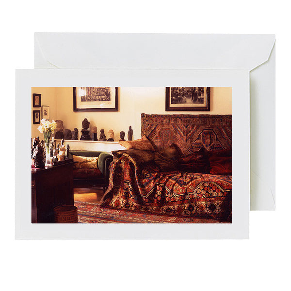 Freud's Study with Flowers (greeting card)