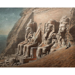 The Rock Temple of Abu Simbel print