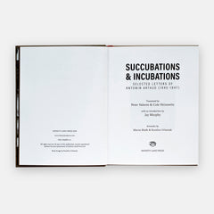 Succubations & Incubations - Antonin Artaud (trans. Valente, Heinowitz) title page
