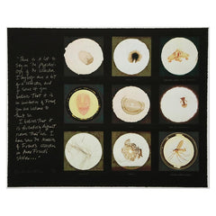 Microscope Slides from Freud with a Quote by Jacques Lacan, Susan Hiller