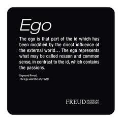 Id, Ego, Superego, Diagram coaster set; Ego - Freud Museum London