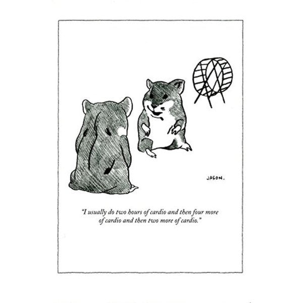 Cardio Hamster - The New Yorker (greeting card)