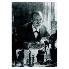 Etching of Sigmund Freud by Max Pollak