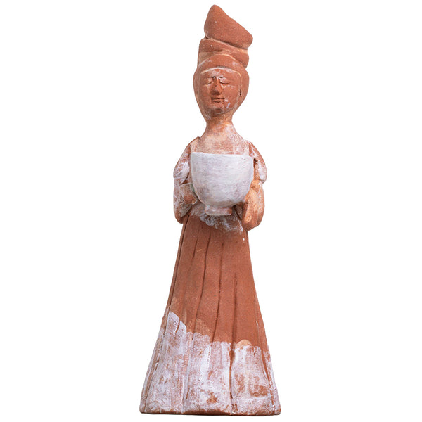 Female Figurine in Tang Dynasty Style - Teracotta Replica of Freud's Ceramic Figurine by Sun Ae Kim