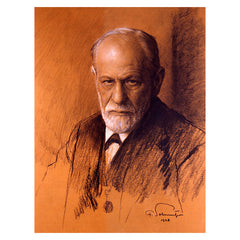 Print, Portrait of Freud by Ferdinand Schmutzer